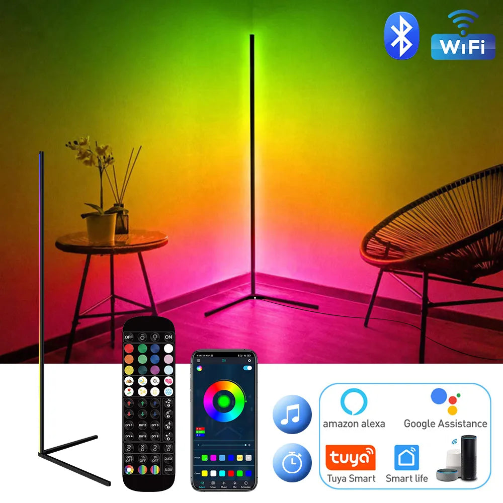 Smart RGB Corner Floor Lamp