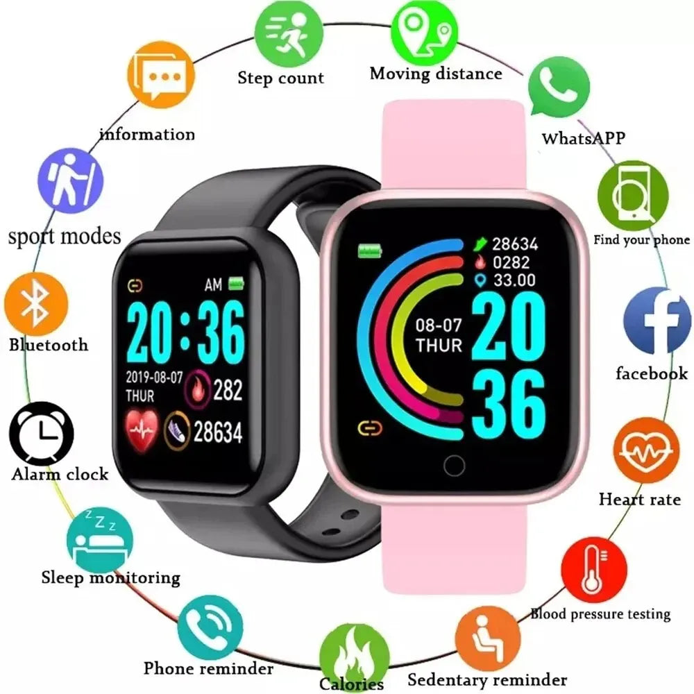 Multifunctional Y68 Smartwatch